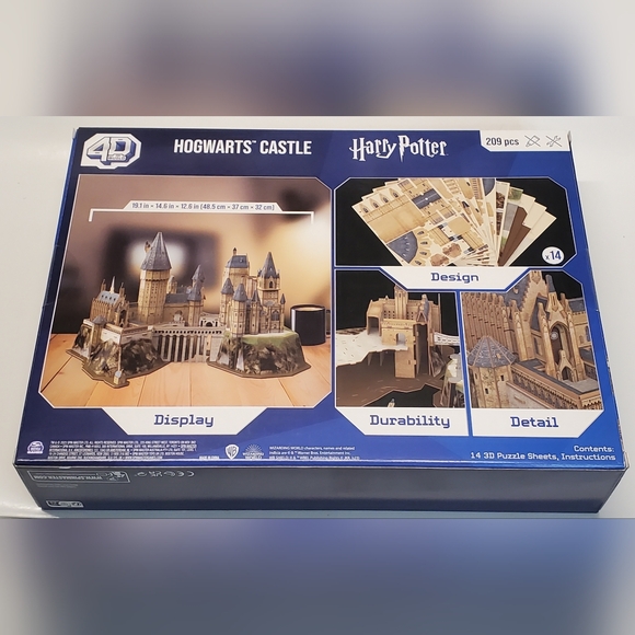 New 4D Build Harry Potter Hogwarts Castle 3D Puzzle Model Kit 209 pcs. S… - Picture 3 of 3